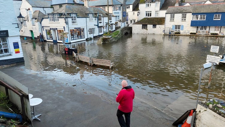 Flooding in Polperro
Below Picture: The Cottage Bed & Breakfast