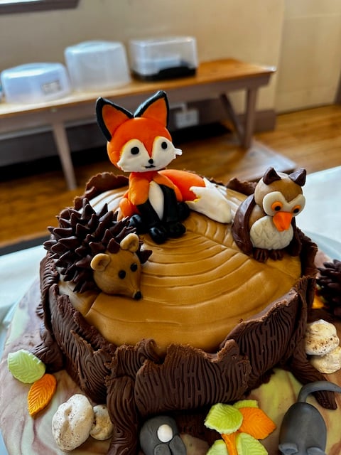 Creatures of the night adorn this Porlock Star Baker competition cake.