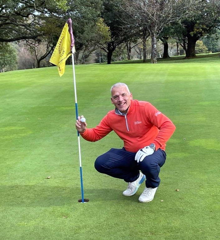 Mark Bennett shot his first ever hole-in-one
