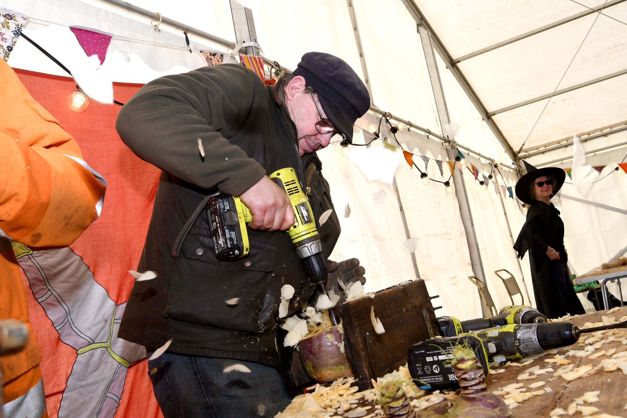 Turnip wrangler Pete Kelly was busy ensuring each moot was ready