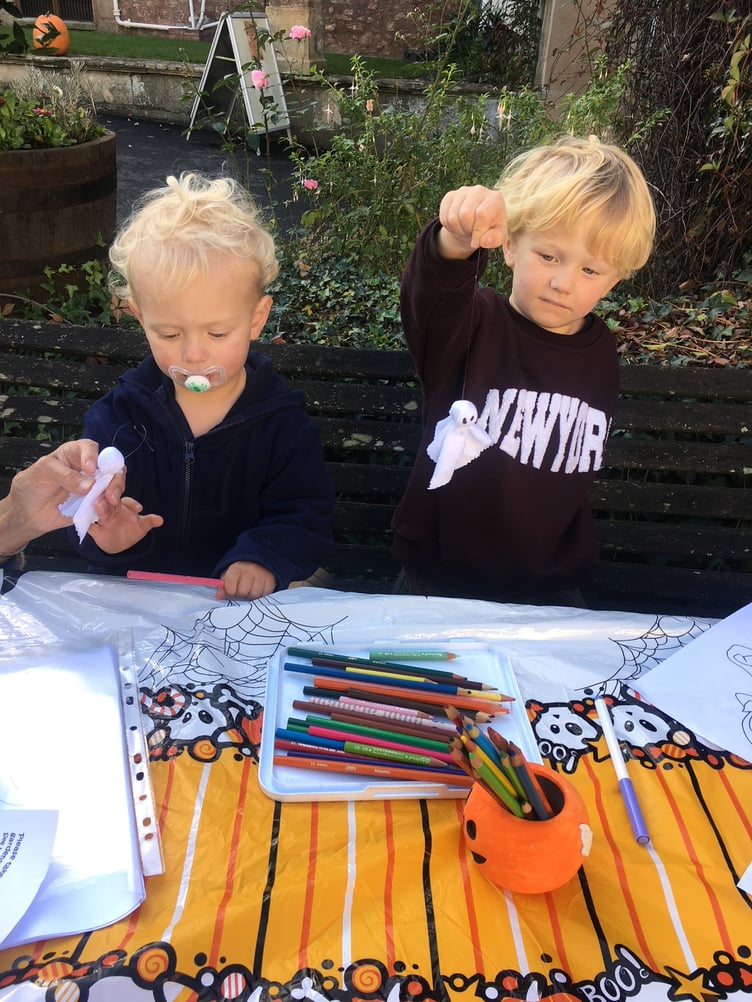 Fun for all ages for visitors to the Nynehead Court Halloween Spooky Trail.