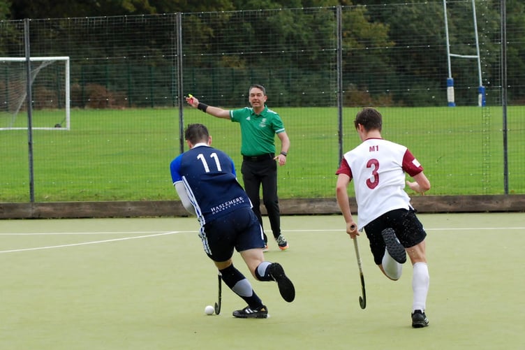 Action from Haslemere’s 3-2 defeat against Oxford Hawks