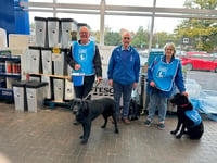 East Hampshire Guide Dogs get pawsome donations at Tesco