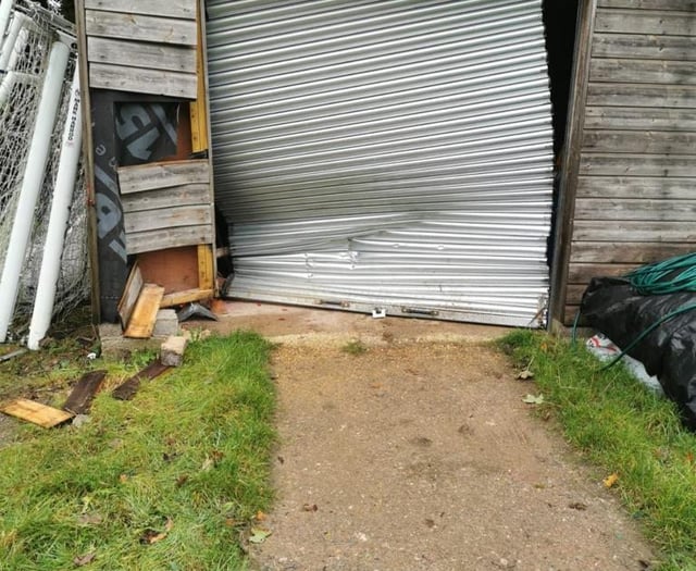 Attempted ram raid on tractor shed at Fernhurst Recreation Ground