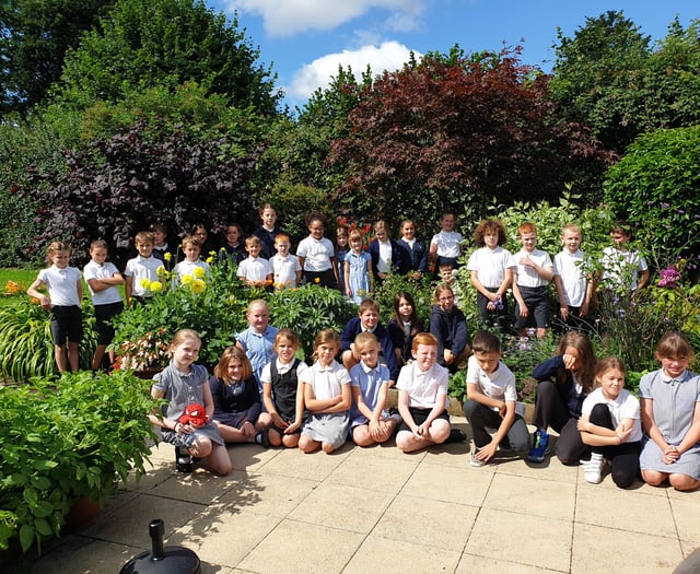 Gold for dedicated Paulton pupils who bag Best School Garden in Bath in Bloom competition!
