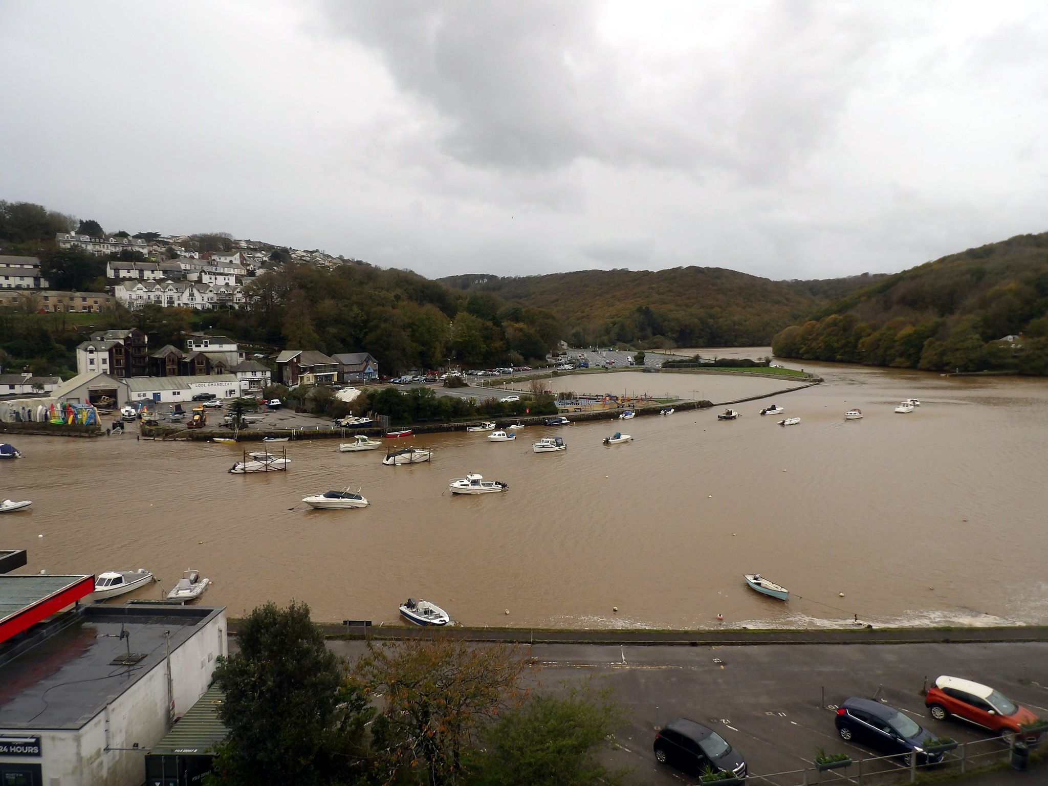 The Looe river after the storm