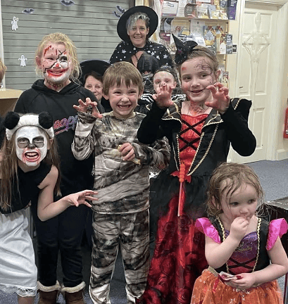 Local residents at the Callington Town Council Hallowe’en party