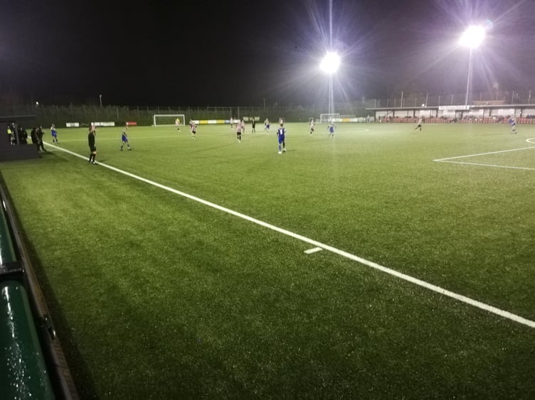 Action from Petersfield’s 4-1 defeat at Shaftesbury