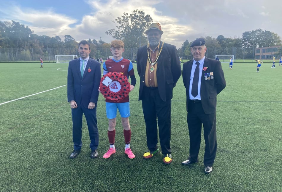 <p>The service took place before the team's 10-1 cup win at Oakmoor.</p>