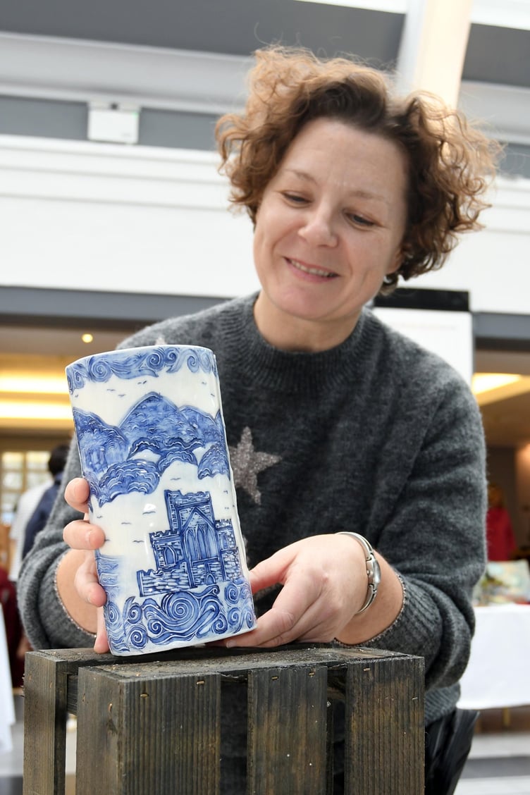 Manx Potters Fair at the Villa Marina Arcade - work by Kathryn Cain
