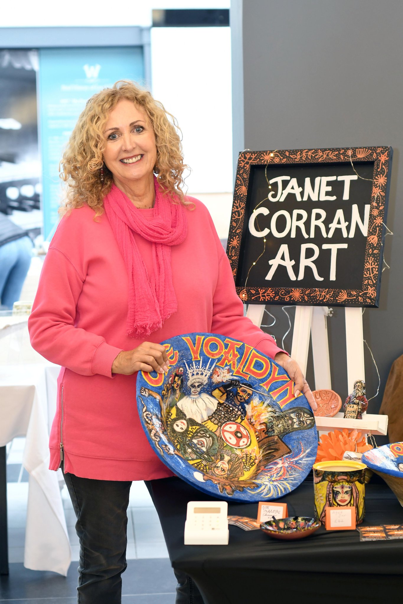 Manx Potters Fair at the Villa Marina Arcade - work by Janet Corran