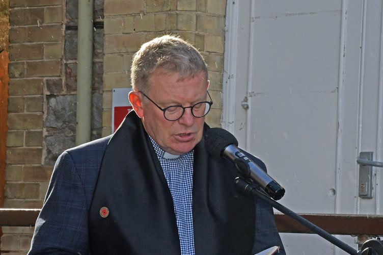 Wellington Baptist Church minister and Royal British Legion branch chaplain the Rev Sam Griffith led the dedication of the Field of Remembrance.
