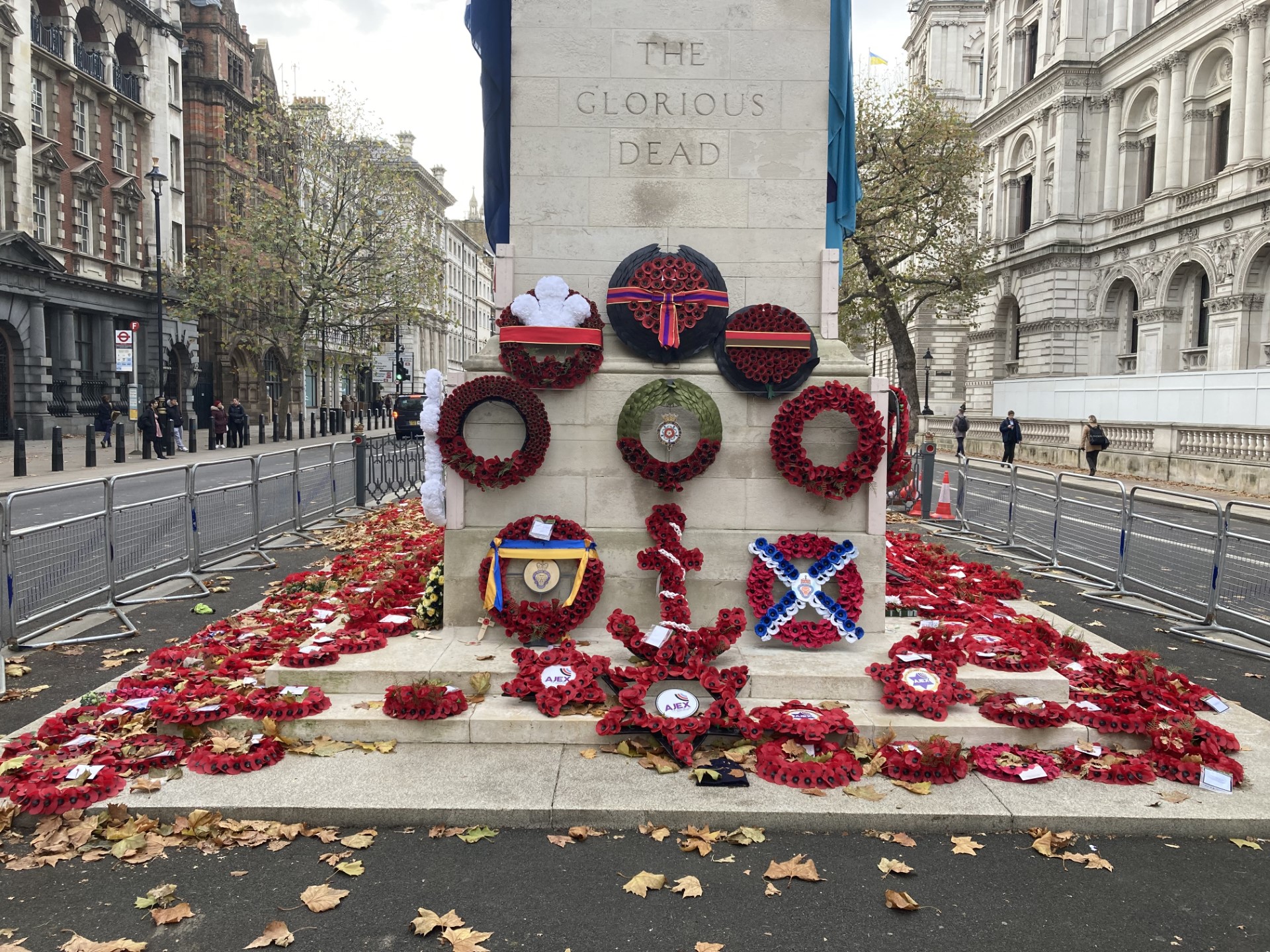 The Cenotaph in London is the focus of national attention