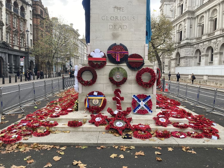 The Cenotaph in London is the focus of national attention