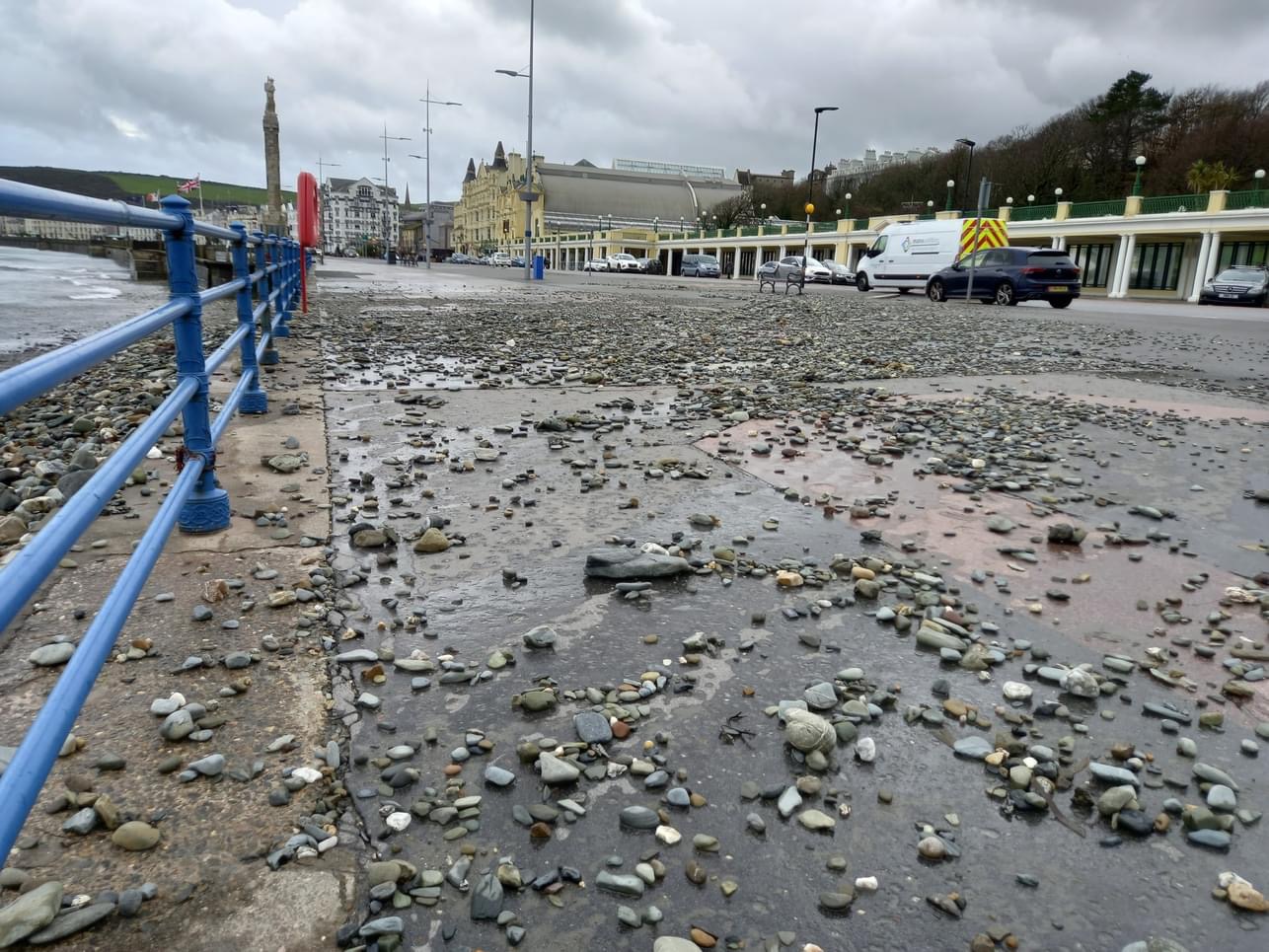 The new sea wall aims to reduce coastal overtopping