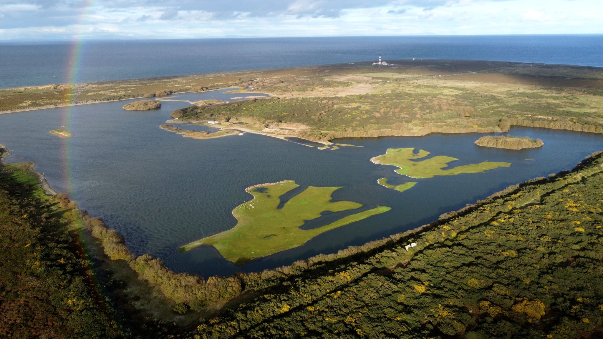 An aerial view of the new Point of Ayre national nature reservePhotos: Dave Kneale