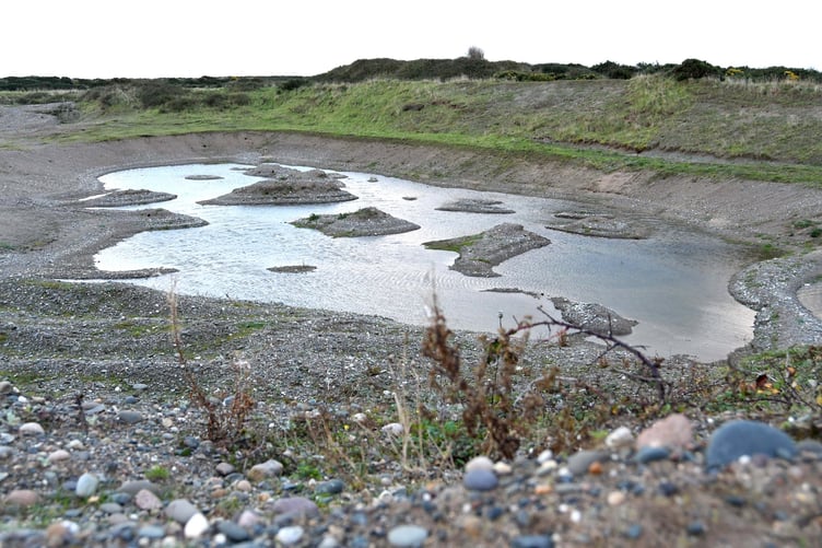 Islands have been created for nesting birds at the new nature reserve
