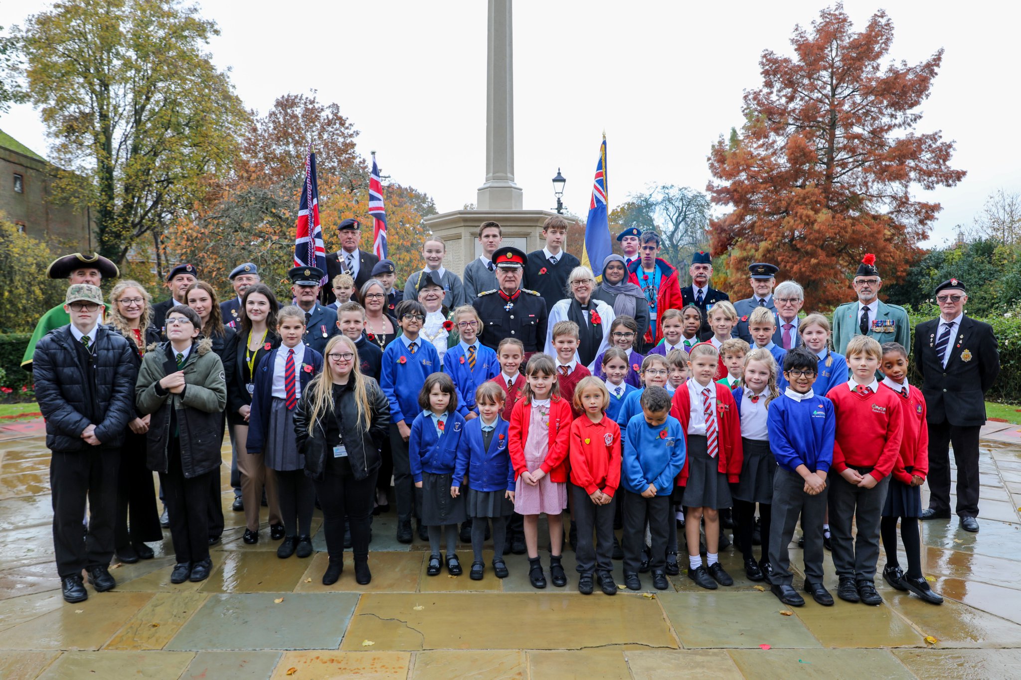 This year’s Farnham schools’ Remembrance service was held last Friday – a day before Armistice Day – and attended by representatives of most schools in the town and surrounding area, along with the Deputy Lieutenant of Surrey, Brig Hood