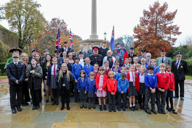This year’s Farnham schools’ Remembrance service was held last Friday – a day before Armistice Day – and attended by representatives of most schools in the town and surrounding area, along with the Deputy Lieutenant of Surrey, Brig Hood