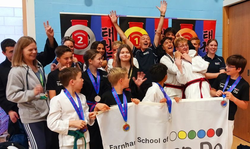 Farnham School of Tae Kwon Do impress at GTI National Open Championships in Cheltenham