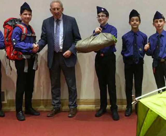 New camping equipment for 2nd Alton Boys' Brigade