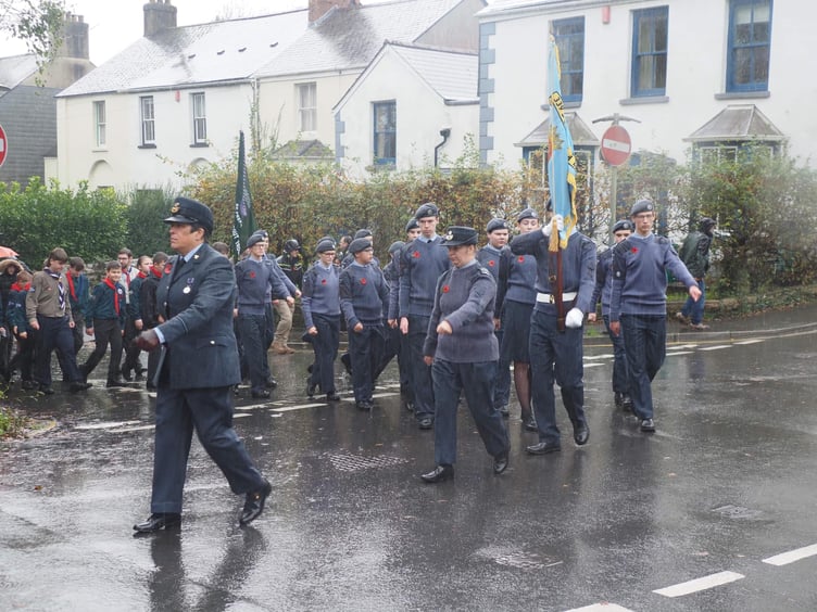 The parade in Ivybridge