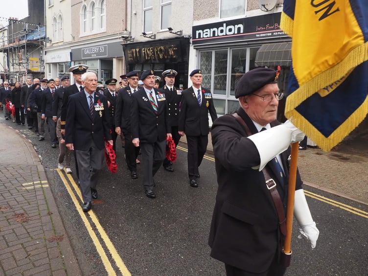The parade in Ivybridge