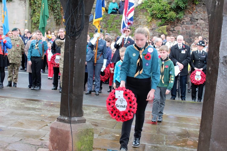 On behalf of 1st Crediton Scout Group. SR 9218