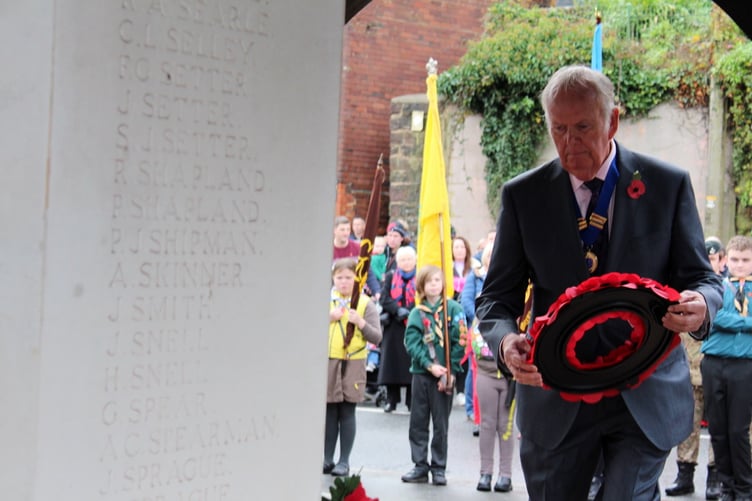 Cllr John Stevens, chairman Crediton Hamlets Parish Council. SR 9208