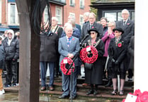 Large crowd took part in Remembrance ceremony in Crediton
