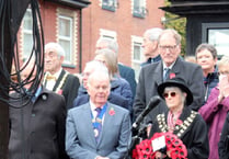 Large crowd took part in Remembrance ceremony in Crediton
