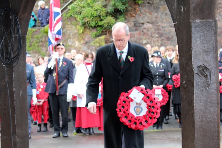 Henry Parker, chairman, Crediton Royal British Legion. SR 9210