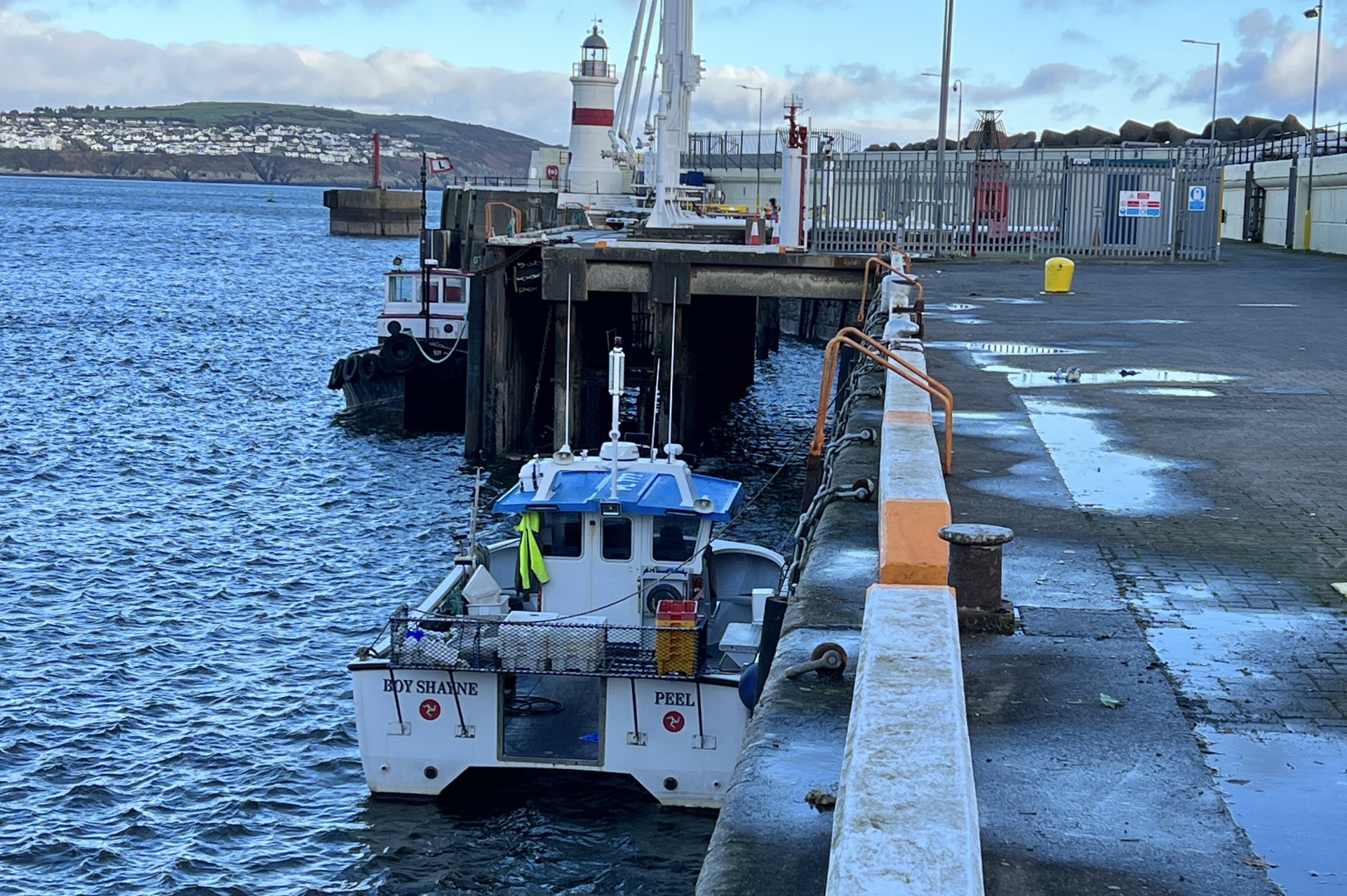 The Boy Shayne moored at the Battery Pier