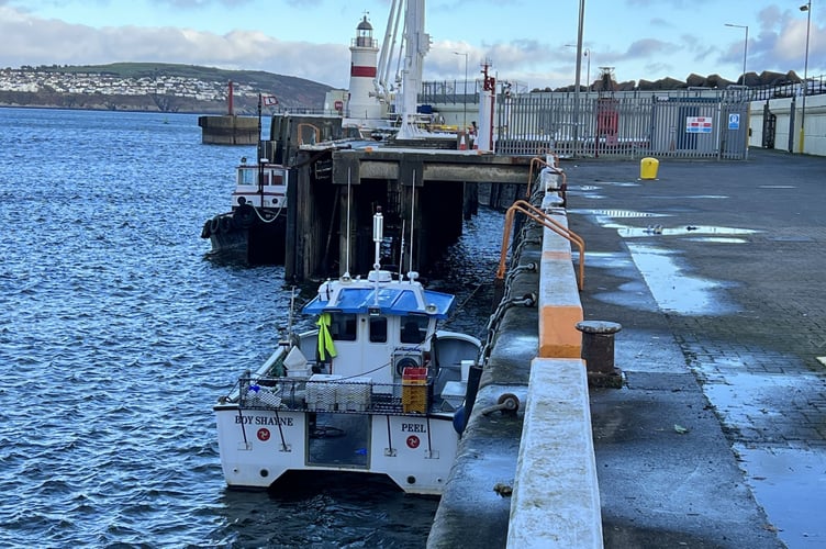 The Boy Shayne moored at the Battery Pier