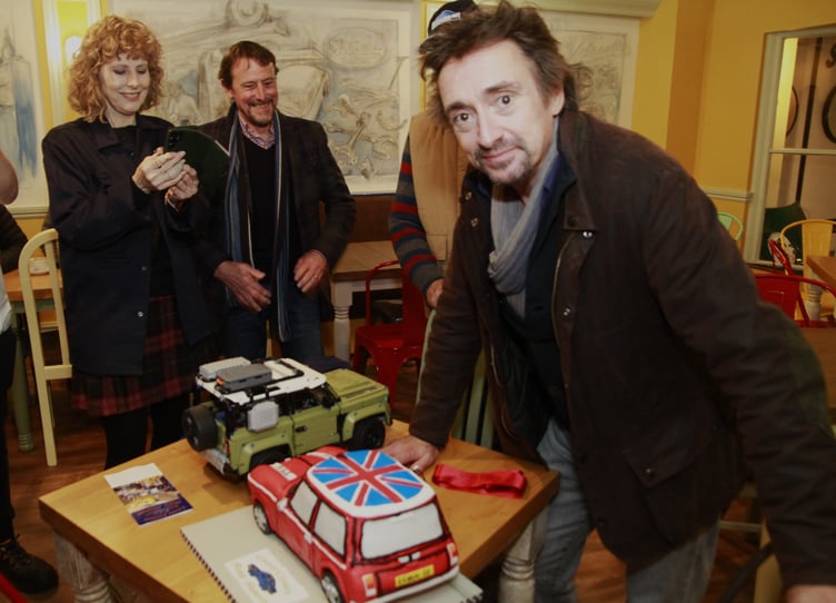 Hundreds of fans turned out to see Richard Hammond open a Taunton motoring museum.