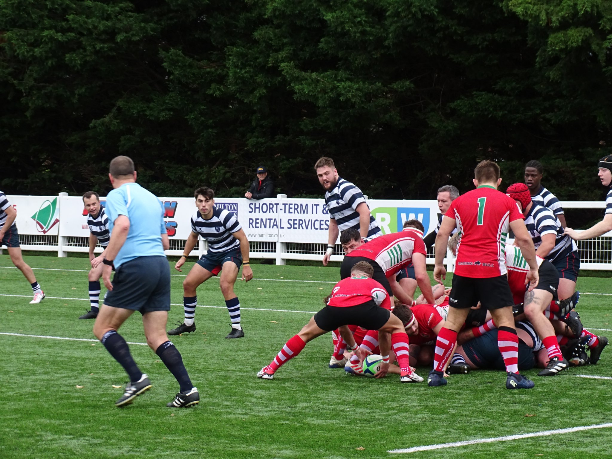 Alex Duffus clears a ruck