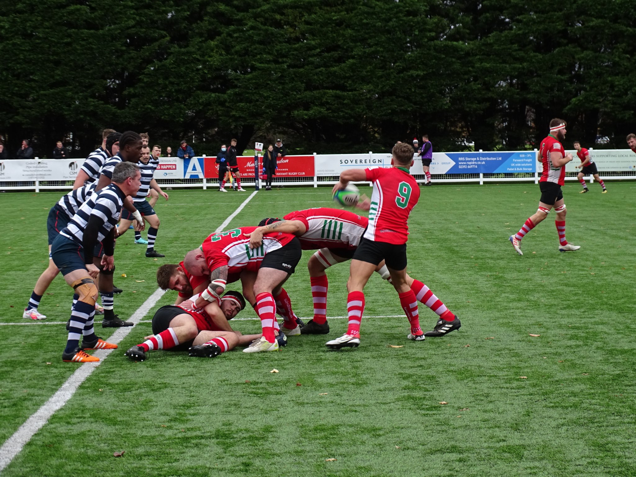 Petersfield win the ball at a ruck