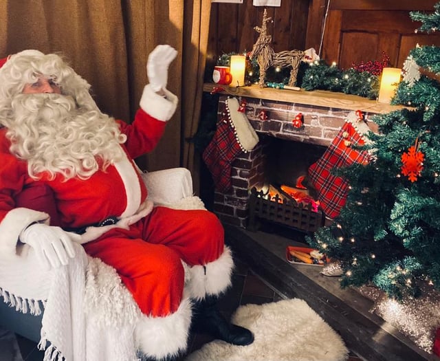 Santa Claus coming to the Binsted Christmas Fair