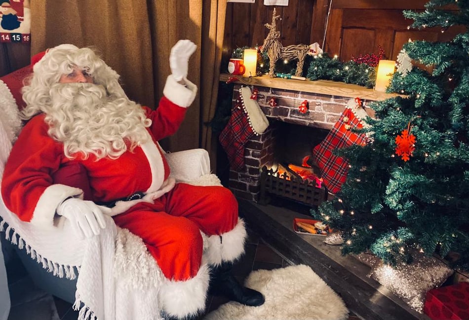 <p>Father Christmas at Binsted last year</p>