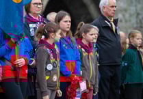 Thanks to those who braved the rain for Remembrance Day in Tavistock