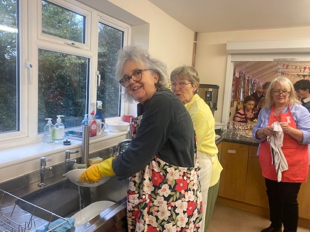 At the Soup and Puds Lunch with stalls for Save the Children held at Cheriton Fitzpaine.

