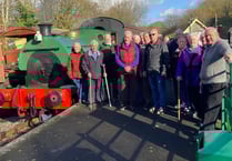 Miners enjoy locomotive ride