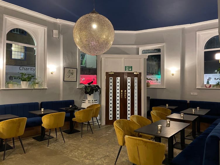 Part of the interior of the new Crediton wine bar, Amapola. AQ 0634
