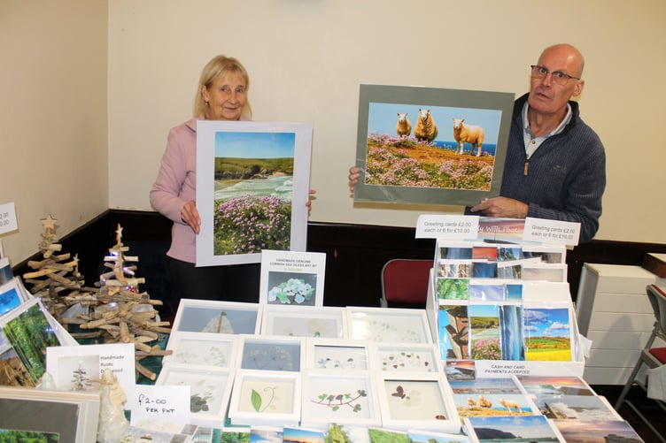 Lovely photos, cards and craft items were for sale on this stall. AQ 0034