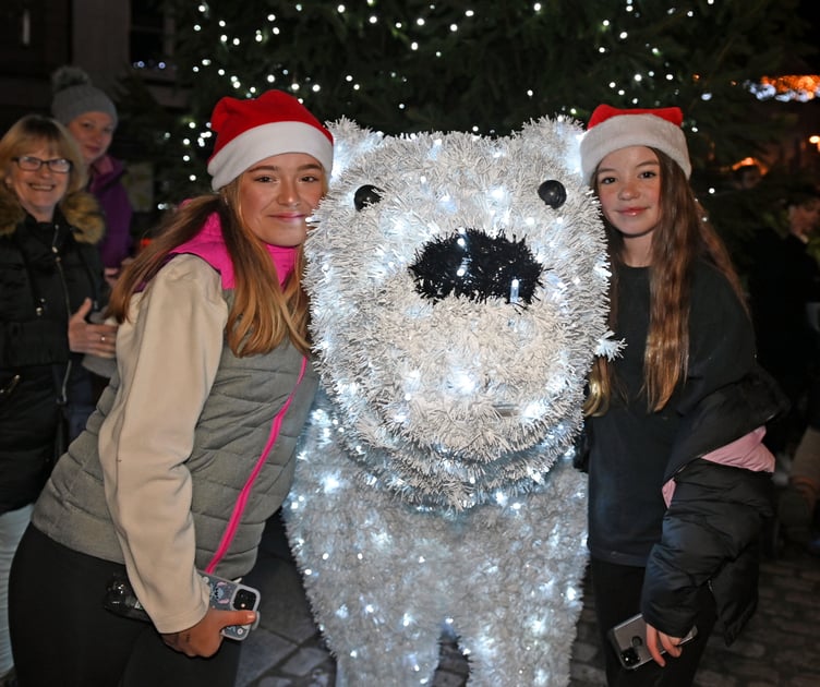Poppy and Hollie feeling festive