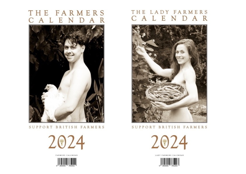 The two farmers’ calendars Photos: Nicola de Pulford