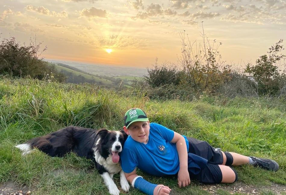 <p>Echo and Archie 100 mile sponsored walk </p>
