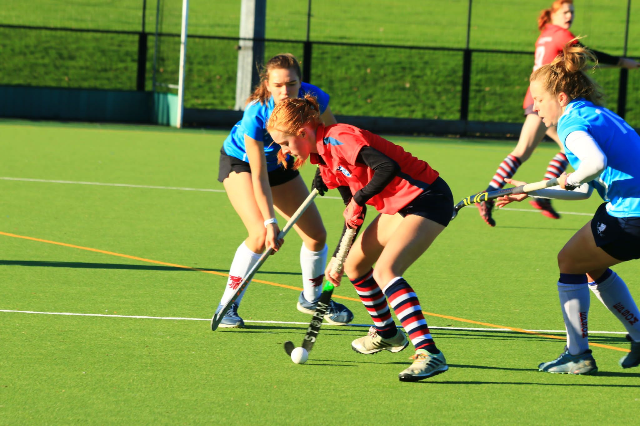 Sacha Mullins in action against Epsom