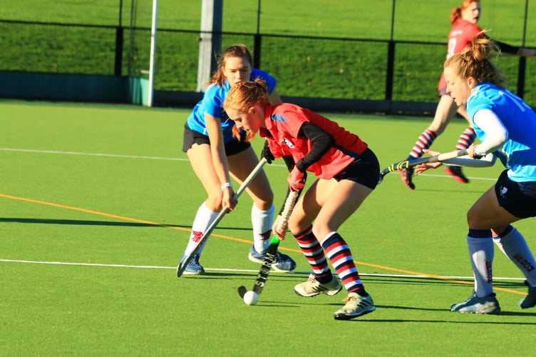 Sacha Mullins in action against Epsom