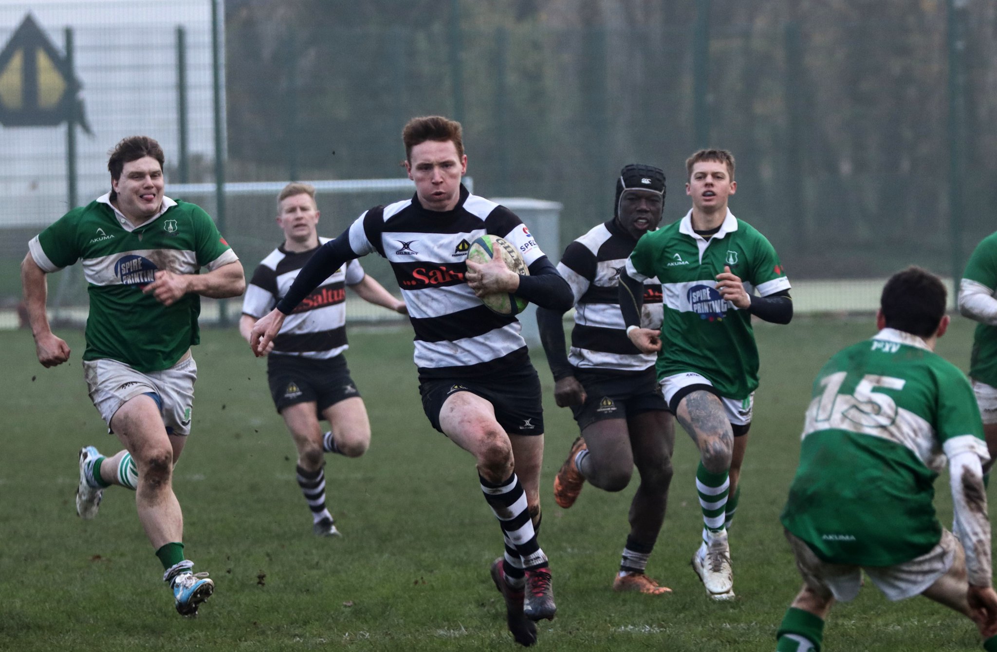 Jack Scullion bursts through for his first try 			        ALL PHOTOS BY FELIX HENDERSON
